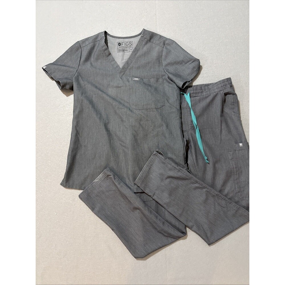 Figs Technical Collection Women’s XS Gray Set Pants And Top